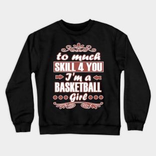 Basketball Hobby Team Trainer Girls Crewneck Sweatshirt